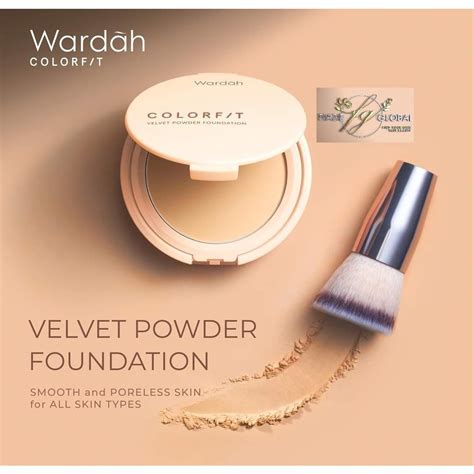 Wardah Colorfit Velvet Powder Foundation Malaysia Ready Stock