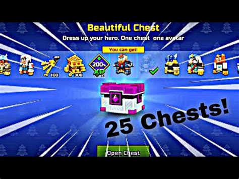 Opening Beautiful Chests Pixel Gun D Youtube