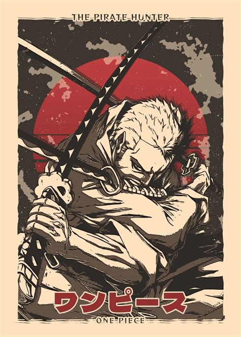 Roronoa Zoro One Piece Poster By Art By Occho Displate In 2022