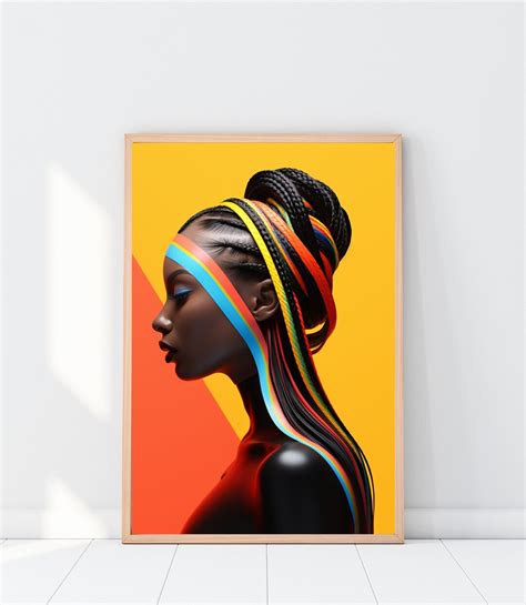 Black Woman Wall Art Black Girl Wall Art Digital Download Printable