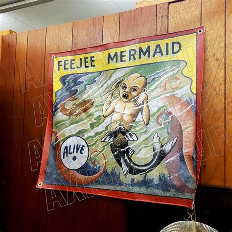 Sideshow Banner Feejee Mermaid - Etsy