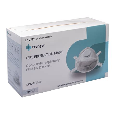 Prenger FFP3 NR D Mask Preformed With Valve Alpha P