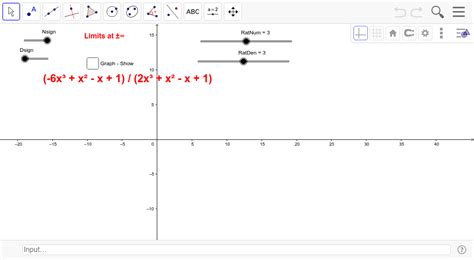 Limits Of Rational Functions At Infinity Geogebra