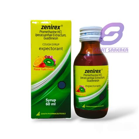 Jual Zenirex Expectorant Sirup 60 Ml Shopee Indonesia