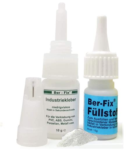 Ber Fix Füllstoffset 15 10 Industriekleber 10g mit Füllstoff 15g