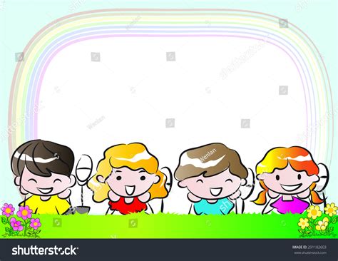 Kids Nature Background Stock Vector (Royalty Free) 291182603 | Shutterstock