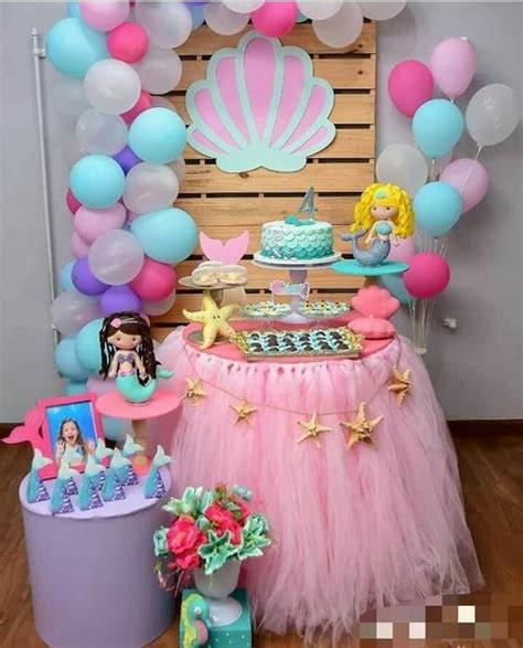 Decoraciones Para Fiesta De Sirena Fiestas Modernas Para Niñas