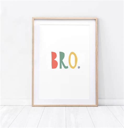 Dude Bro Print Nursery Print, Dude Print, Nursery Art, Nursery Art ...