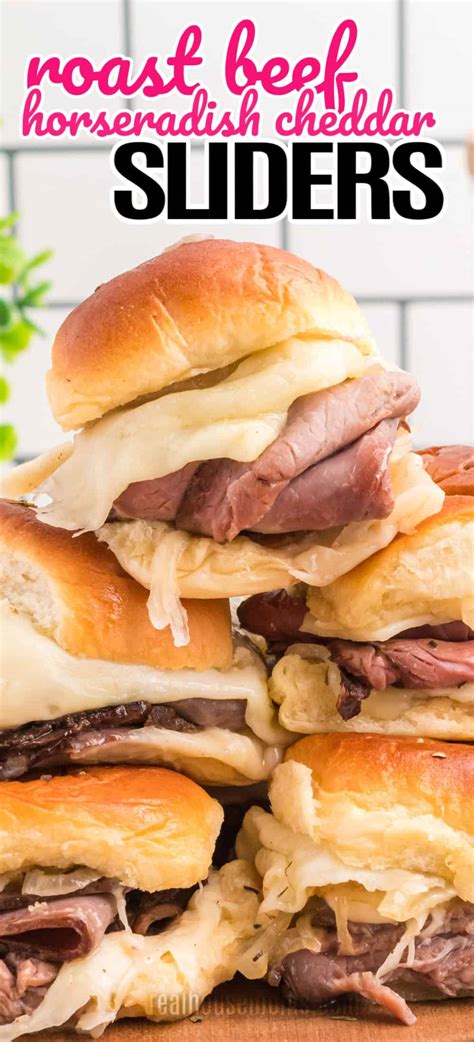 Roast Beef Horseradish Cheddar Sliders ⋆ Real Housemoms