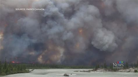 Wildfire In Jasper National Park Threatening Power Lines Youtube