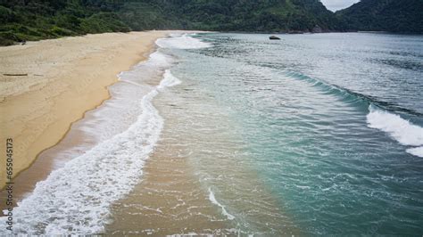 Vermelha do Norte Beach in Ubatuba - SP - with calm waters, known for surfing, nature on a ...