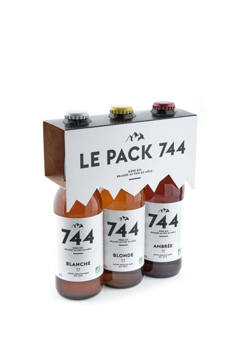 Le Pack x cl Blanche Blonde Ambrée La Brasserie Bière bio brassée au pied du Môle