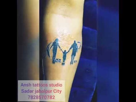 Mom Dad Tattoos Design Ansh Tattoos Studio Sadar Jabalpur City David