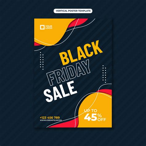 Black Friday Sale Poster Template Vector Art At Vecteezy