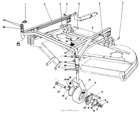 Toro Professional 30798 Groundsmaster 220 1990 Sn 0000001 0999999 Parts Diagram For 52