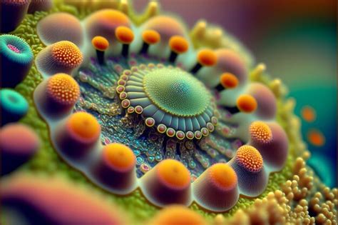 Premium Photo | Abstract microscopic plants