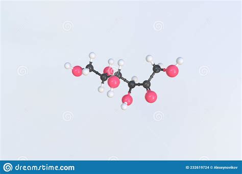 Fructose D Fructose Molecule Linear Form Structural Chemical Formula