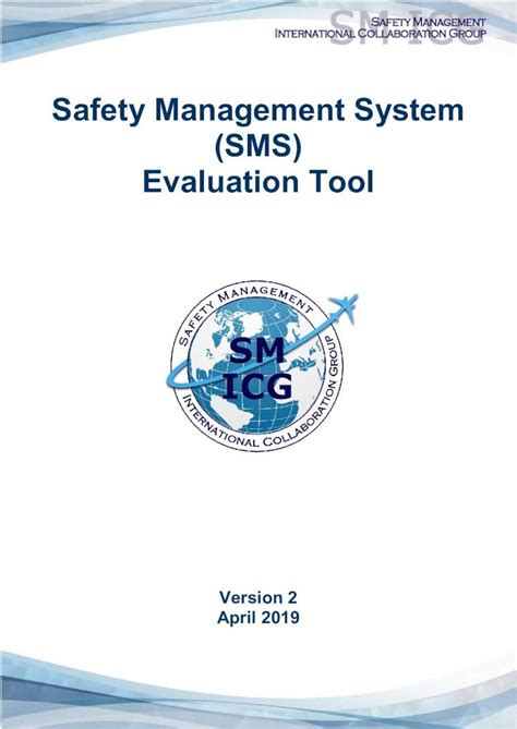 PDF Safety Management System SMS Evaluation Tool 1 Based On ICAO