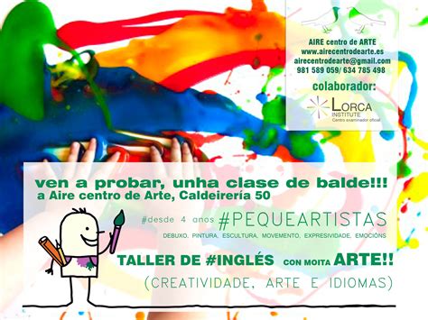 Ven a probar una clase de arte en inglés Aire centro de Arte