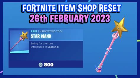 Star Wand Is Back Fortnite Item Shop Reset 26th February 2023 Youtube