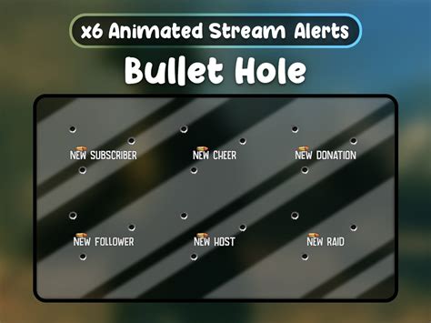 Bullet X6 Animated Alert Box Ammunition Fps Shooter Impact Etsy