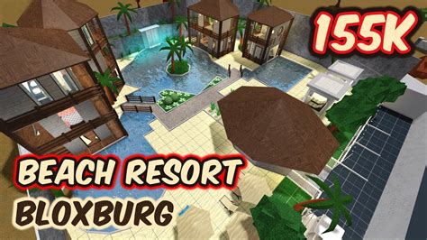 Roblox Bloxburg K Beach Resort Speed Build And Tour November