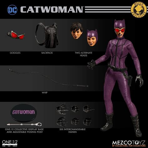 Mezco One12 Collective Catwoman Purple Suit Exclusive Action Figure