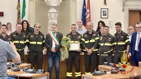 Encomio Solenne Al Caporeparto Dei Vigili Del Fuoco Di Chioggia Terri