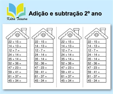 Atividades De Adição E Subtração 2 Ano Para Imprimir EDUKITA