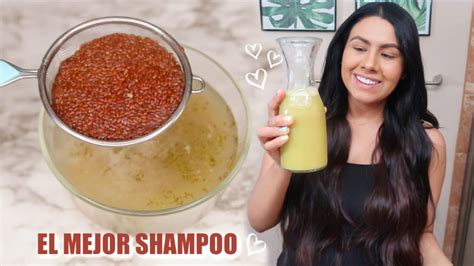 Shampoo Casero De Linaza Y S Bila Para Tener Un Cabello Largo Abundan