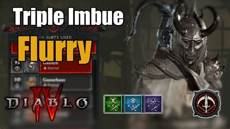 The Flurry Rogue Triple Imbue Build Level Diablo Youtube