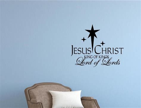 Jesus Christ King Of Kings Lord Of Lords Wall Decor Stickers