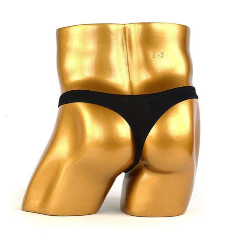 Mens Sexy Bulge Pouch Thong Button Down Erotic Gay Underwear With Big Pouch Hot G String Plus