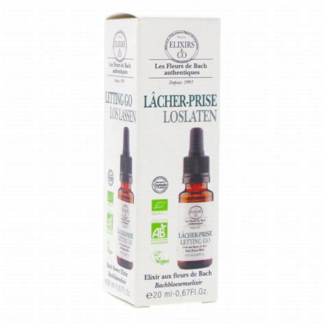 Elixirs Co Les Fleurs De Bach Lacher Prise Flacon Ml