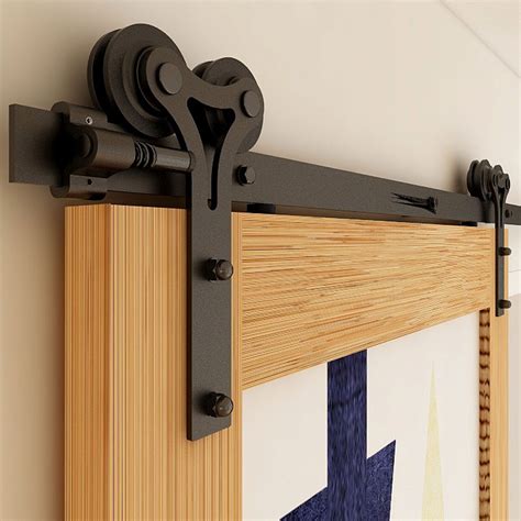 Ccjh Ft Sliding Barn Door Hardware Closet Track Kit For Single