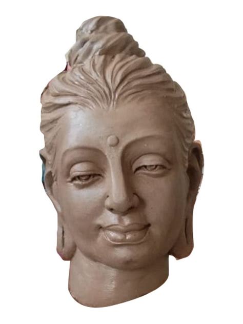 Brown Handmade Fiber Buddha Face Statue Size Dimension Inch At Rs