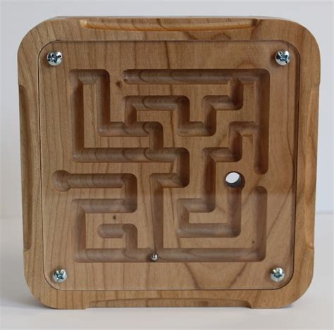 Wooden Double Sided Maze Puzzle Game - Etsy