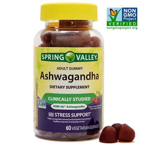 Spring Valley Ashwagandha Stress Support Vegetarian Gummy Supplement