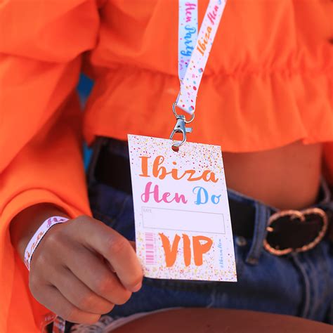 Ibiza Hen Party Vip Pass Lanyard Favours Hen Party Wristbands Team Bride Tribe Hen Party