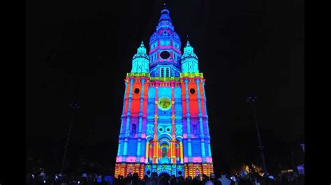 Saint Amand les Eaux la Tour abbatiale sublimée par un video mapping