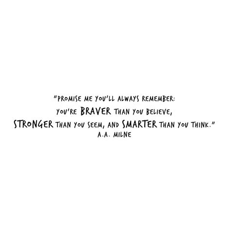 Braver Stronger Smarter Inspirational Quote From Winnie The Etsy