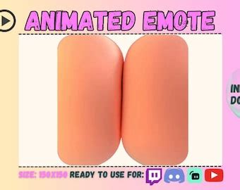 Twitch Sexy Animated Sub Emote Big Letters Emoji Text Emotes Gold Yellow Balloons Horny Word