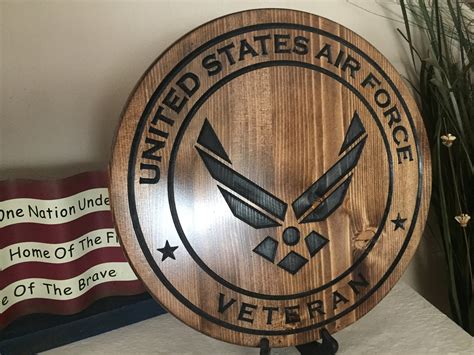 Us Air Force Plaque Free Customization Military Signs And Etsy