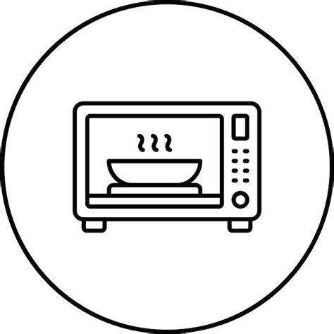 Icono Del Horno De Microondas Vector Premium