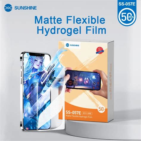 Sunshine SS 057E Matte Finish Flexible Hydrogel Film 180mm 50 Pieces