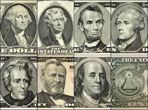 United States Of America Engraving Portrait On Dollars Banknote From