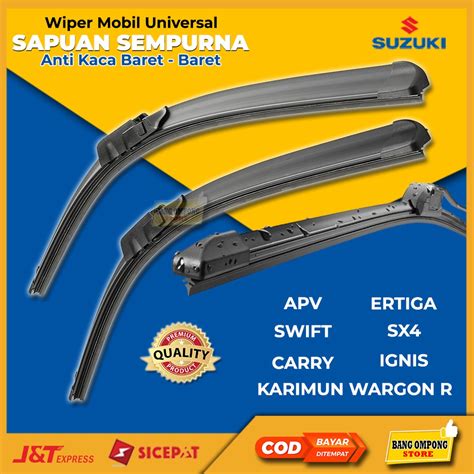 Jual Wiper Frameless Mobil Suzuki Apv Ertiga Carry Swift Ignis Sx