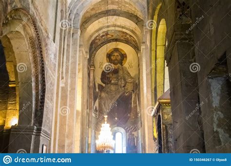 Interior of Svetitskhoveli Cathedral in Mtskheta, Georgia Editorial Photography - Image of ...