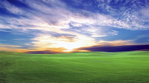 Sunlight Landscape Hill Nature Grass Sky Field Green Morning