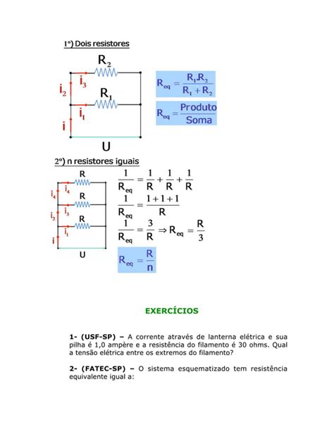 21 Leis De OHM E Resistores PDF